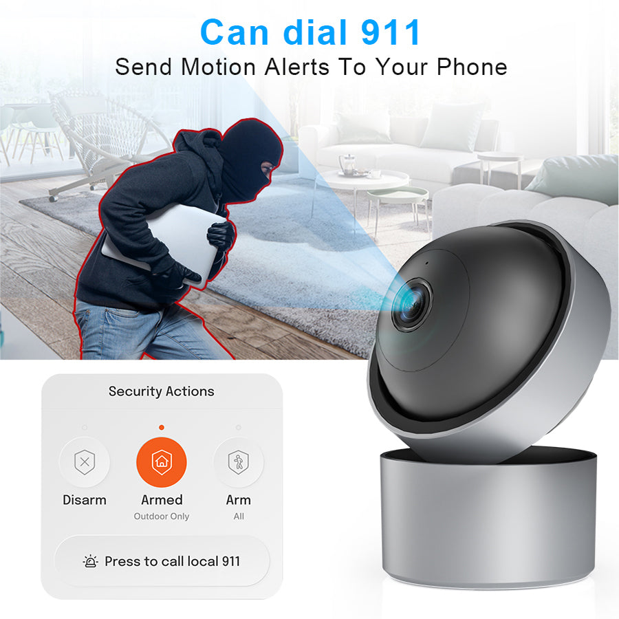 IQVUE AI Camera Indoor Pan Tilt Home 5G&2.4GHz Wi-Fi Security Camera