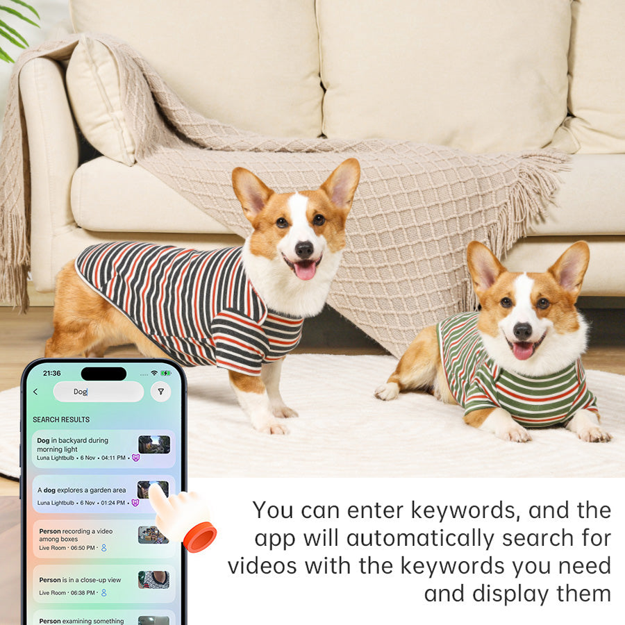 IQVUE AI Camera Indoor Pan Tilt Home 5G&2.4GHz Wi-Fi Security Camera