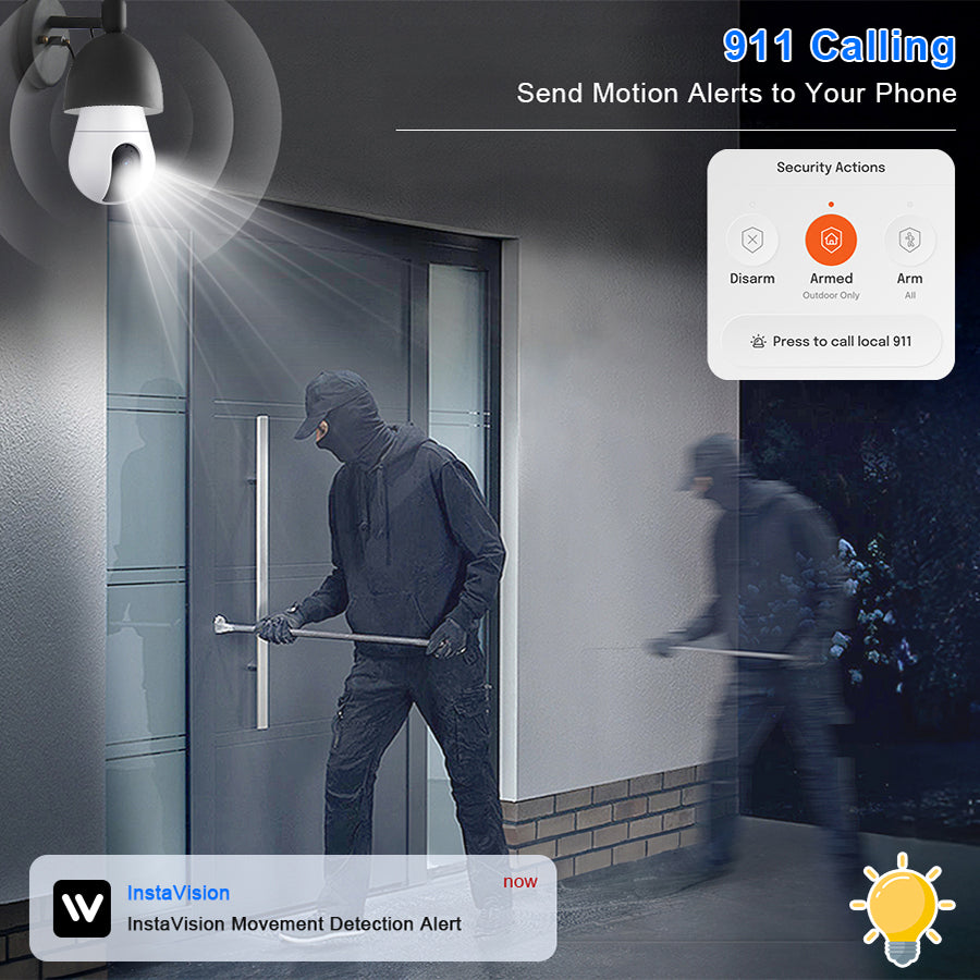 IQVUE AI camera Indoor Pan Tilt Home 5G&2.4Hz Wi-Fi Security Camera